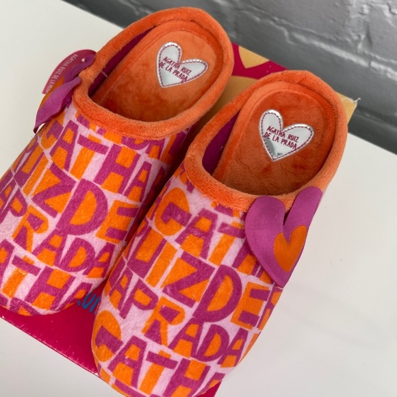 AGATHA RUIZ DE LA PRADA Girls Slippers Size 2 - Picture 4 of 5